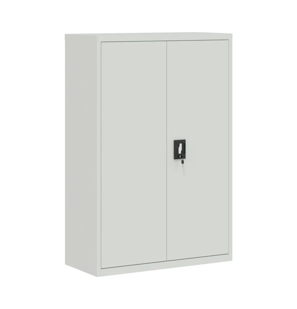 Office Cabinet 35.4"x15.7"x55.1" Steel Gray