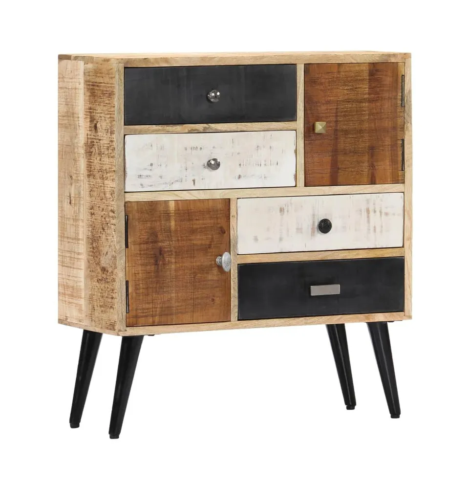 Sideboard 27.6"x11.8"x30.7" Solid Mango Wood