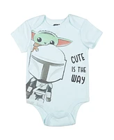 Starwars Baby Boys Star Wars Yoda 5 Pack Bodysuits
