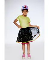 Girl Printed Mesh Skirt Multicolor