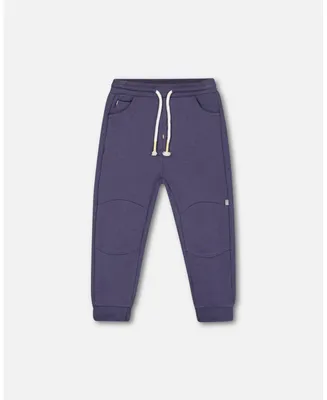 Boy French Terry Pant Night shadow Blue