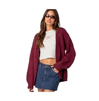 Edikted Women's Anina oversized knit cardigan
