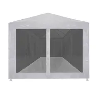 Party Tent with 8 Mesh Sidewalls 29.5' x 9.8'