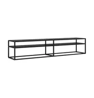 Tv Stand Black 78.7"x15.7"x15.9" Tempered Glass