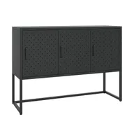 Sideboard Black 41.3"x13.8"x29.5" Steel