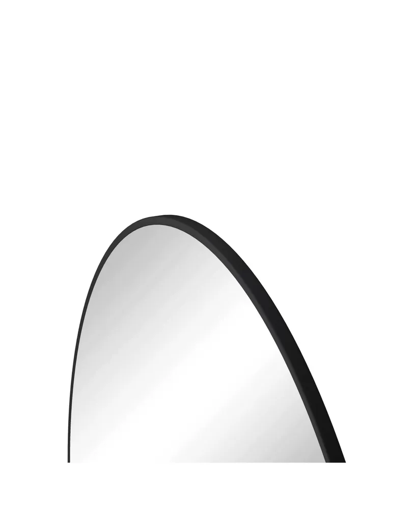 Simplie Fun 36" Black Circular Mirror for Bathroom & Bedroom Decor