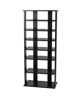 Slickblue 7-Tier Dual Shoe Rack Free Standing Shelves Storage Concise