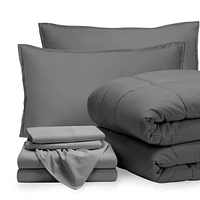 Bare Home Ultra-Soft Bed-in-a-Bag Comforter Set King 