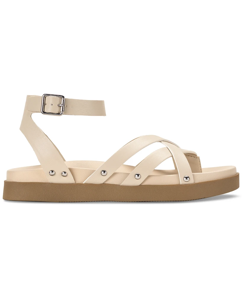 Sun + Stone Women's Finchh Strappy Footbed Sandals, Created for Macy's