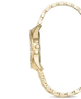 I.n.c. International Concepts Women's Crystal Gold-Tone Bracelet Watch 33mm, Created for Macy's