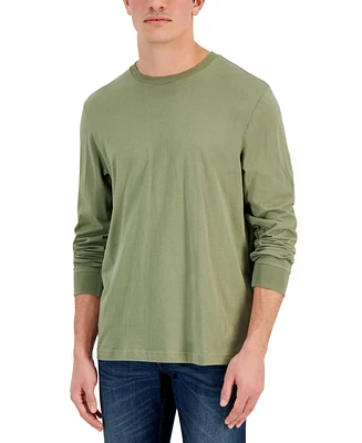 Club Room Men's Long Sleeve T-Shirt, Created for Macy's