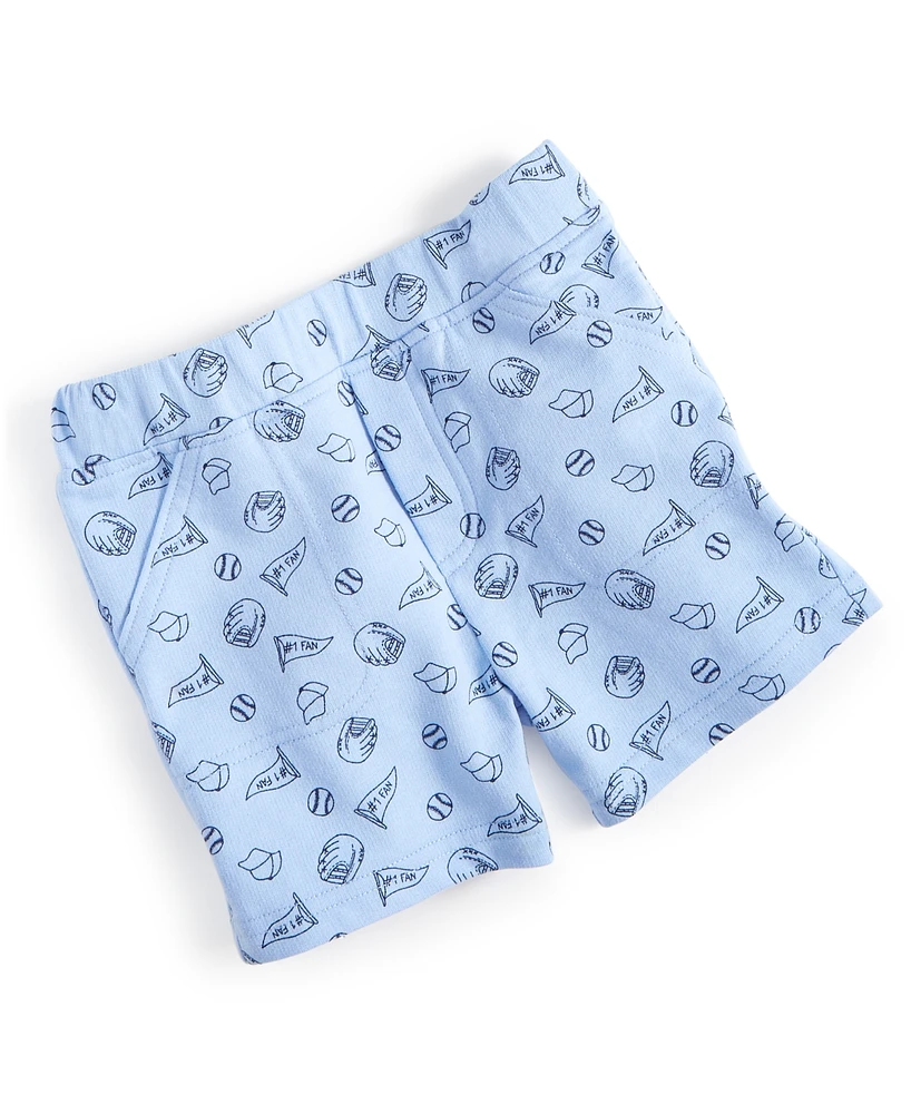 First Impressions Baby Boys Baseball Shorts, Created for Macy's