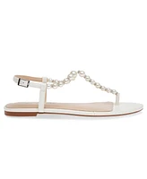 Betsey Johnson Women's Gal Pearl T-Strap Sandals
