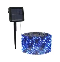 Solar Fairy Lights 5 pcs 5x200 Led Blue Indoor Outdoor