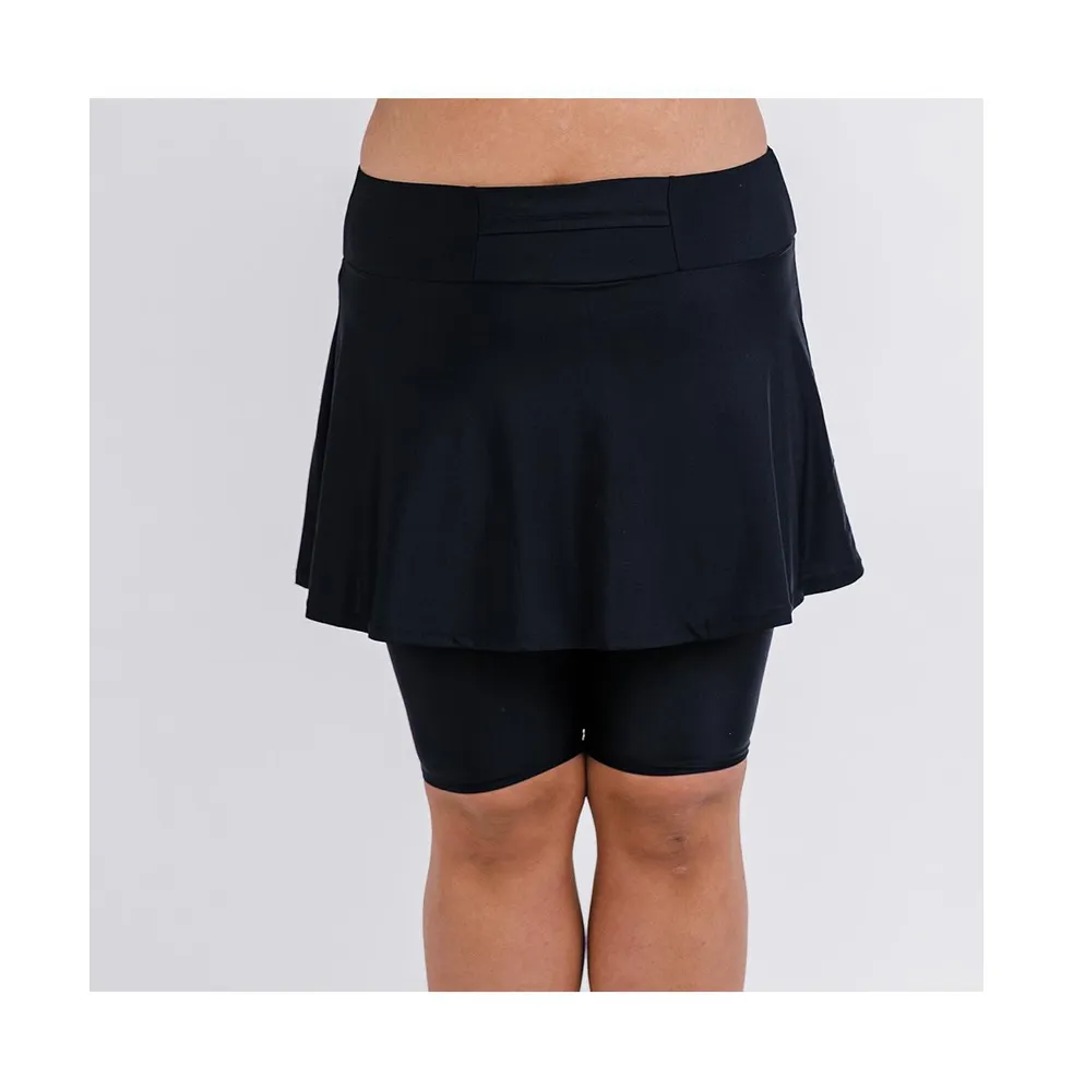 Calypsa Plus Midi Swim Skort