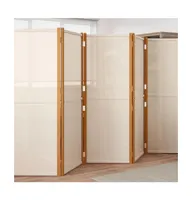 6-Panel Room Divider Cream White 165.4"x70.9"