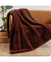 Bare Home Faux Fur Throw Blanket