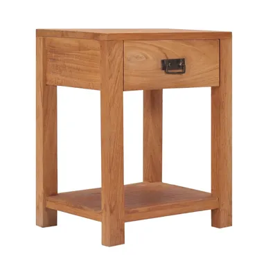 Bedside Cabinet 13.8"x13.8"x19.7" Solid Wood Teak