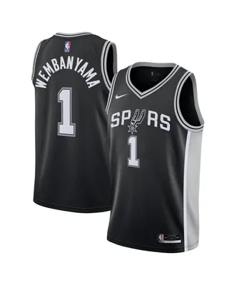 Big Boys Nike Victor Wembanyama Black San Antonio Spurs Swingman Jersey - Icon Edition