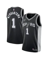 Big Boys Nike Victor Wembanyama Black San Antonio Spurs Swingman Jersey - Icon Edition