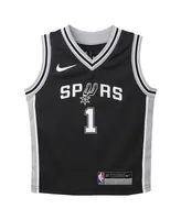 Preschool Boys and Girls Nike Victor Wembanyama Black San Antonio Spurs Swingman Player Jersey - Icon Edition