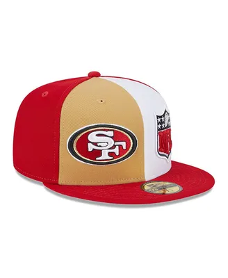 Men's New Era Gold, Scarlet San Francisco 49ers 2023 Sideline 59FIFTY Fitted Hat