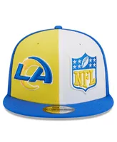 Men's New Era Gold, Royal Los Angeles Rams 2023 Sideline 9FIFTY Snapback Hat