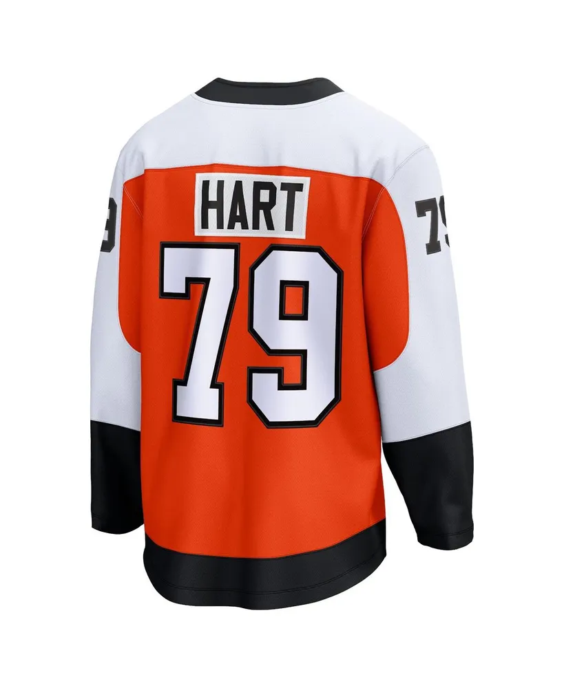 Men's Fanatics Carter Hart Burnt Orange Philadelphia Flyers Home Premier Breakaway Player Jersey