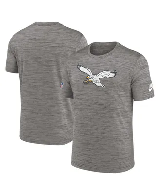 Men's Nike Heather Charcoal Philadelphia Eagles Sideline Alternate Logo Performance T-shirt