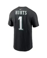 Men's Nike Jalen Hurts Philadelphia Eagles Player Name and Number T-shirt