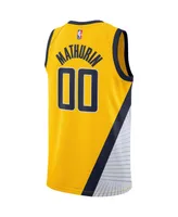 Men's and Women's Nike Bennedict Mathurin Indiana Pacers Swingman Jersey