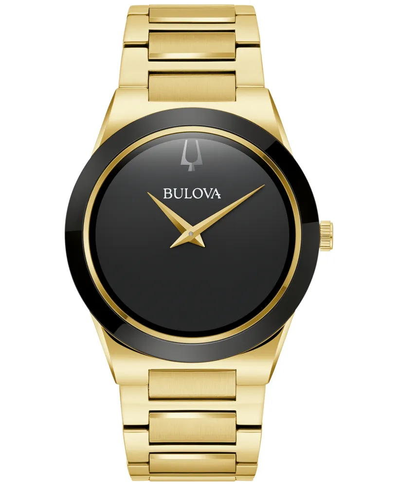 Bulova Men's Modern Millennia Gold-Tone Stainless Steel Bracelet Watch 41mm