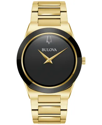 Bulova Men's Modern Millennia Gold-Tone Stainless Steel Bracelet Watch 41mm - Gold
