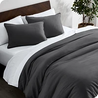 Bare Home Linen Queen Duvet Cover Set