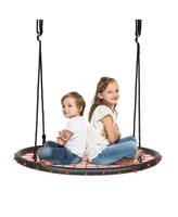 40'' Spider Web Tree Swing Set w/ Adjustable Hanging Ropes Kids Play Set