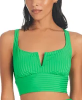 Sanctuary Women's Refresh Ribbed V-Wire Racerback Tankini Top