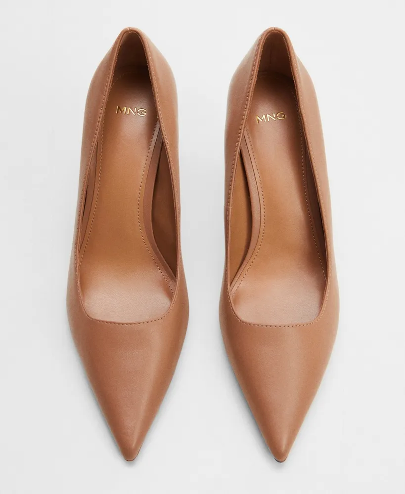 Mango Women's Heel Genuine Leather Shoes