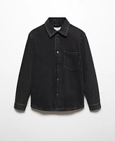 Mango Men's Pocket Denim Overshirt