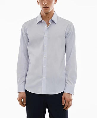 Mango Men's Micro-Stretch Fabric Shirt