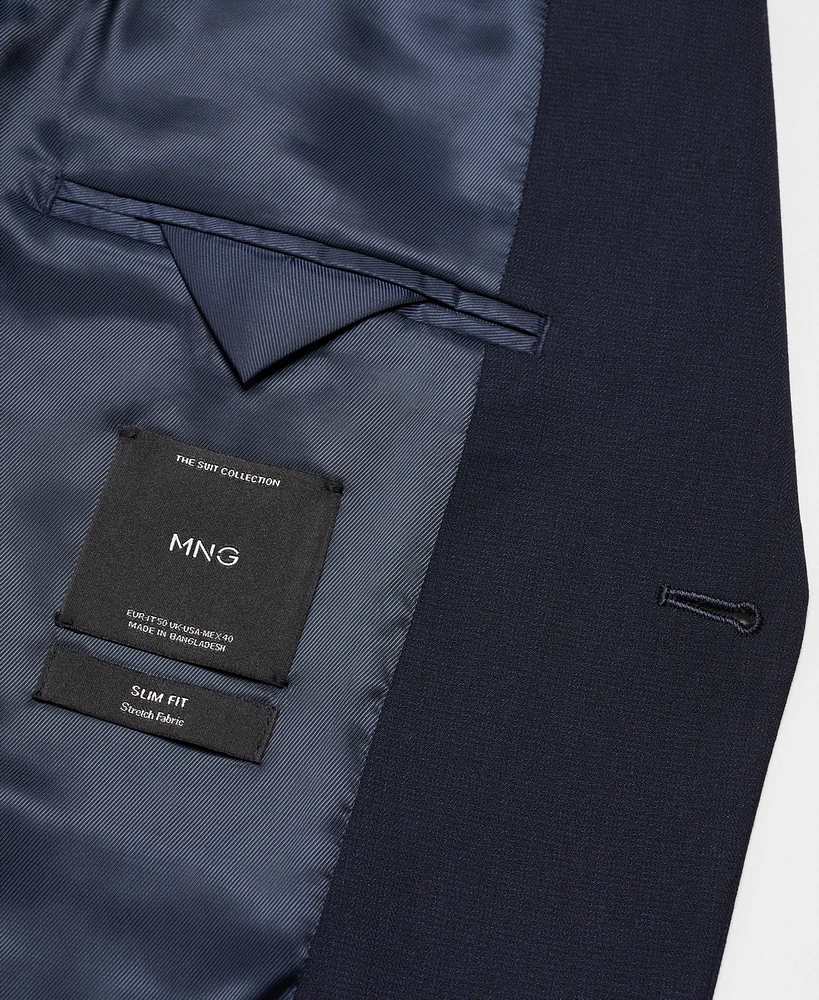 Mango Men's Stretch Fabric Slim-Fit Suit Jacket