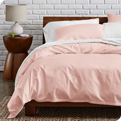 Bare Home Organic Cotton Percale Duvet Cover Set Twin/Twin XLong