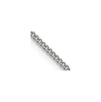 Chisel Stainless Steel Round Curb Chain Necklace