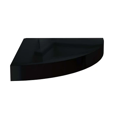 vidaXL Floating Corner Shelf High Gloss 9.8"x9.8"x1.5" Mdf