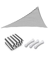 Yescom 25 Ft 97% Uv Block Triangle Sun Shade Sail Canopy for Outdoor Patio Pool Deck