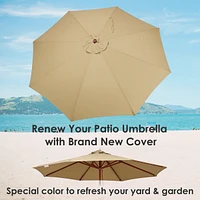 9 Ft Patio Umbrella Replacement Canopy Market Table Top Outdoor Beach Poolside