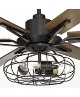 60" Expedition Modern Industrial Indoor Ceiling Fan with Led 3