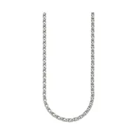 Chisel Stainless Steel Fancy Circle Link Chain Necklace