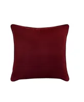 Five Queens Court Bordeaux Square Decorative Pillow, 20" x 20"