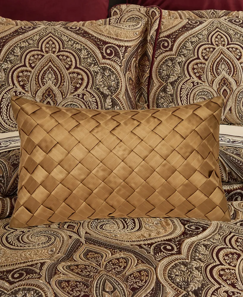 Five Queens Court Bordeaux Boudoir Decorative Pillow, 13" x 21"