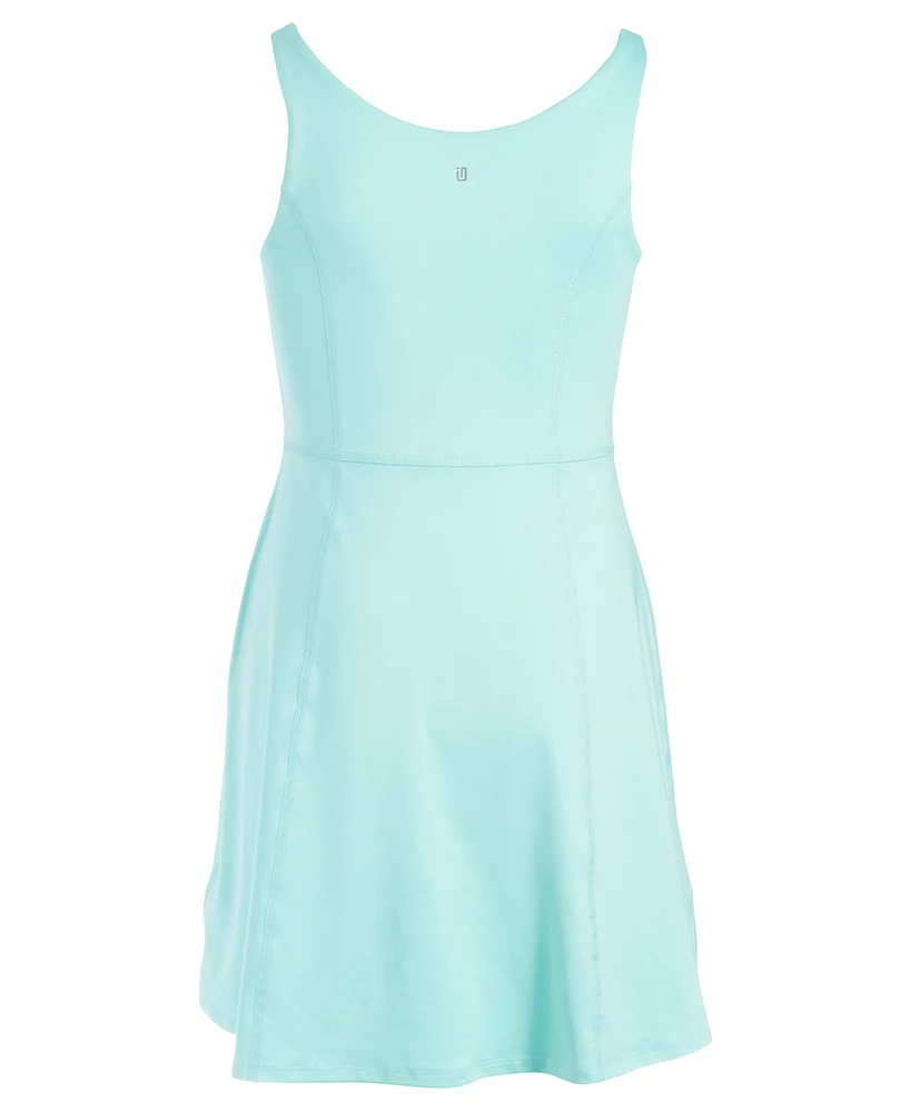Id Ideology Big Girls Solid Flounce Active Sleeveless Dress, Created for Macy's